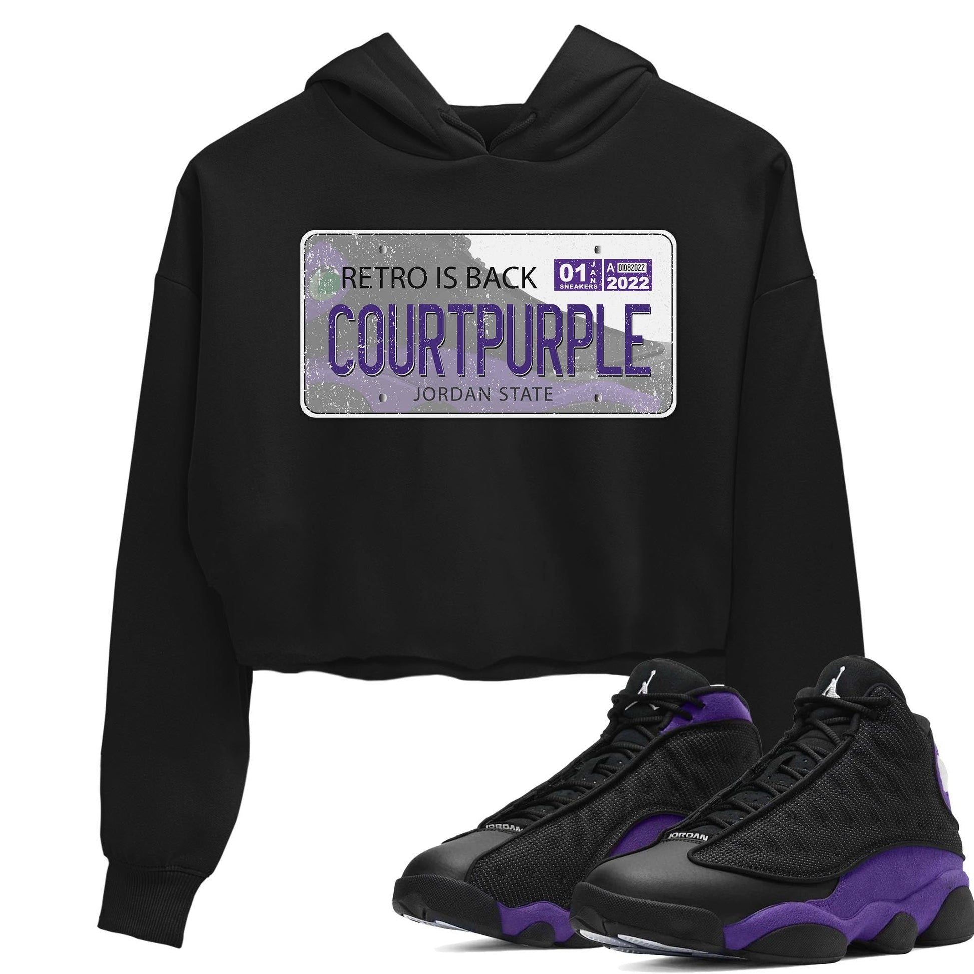Jordan 13 Court Purple Sneaker Match Tees Jordan Plate Sneaker Tees Jordan 13 Court Purple Sneaker Release Tees Women's Shirts
