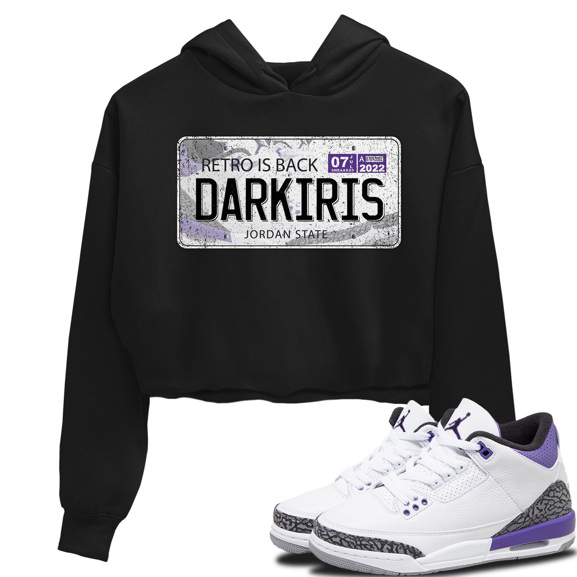 Jordan 3 Dark Iris Sneaker Match Tees Jordan Plate Sneaker Tees Jordan 3 Dark Iris Sneaker Release Tees Women's Shirts