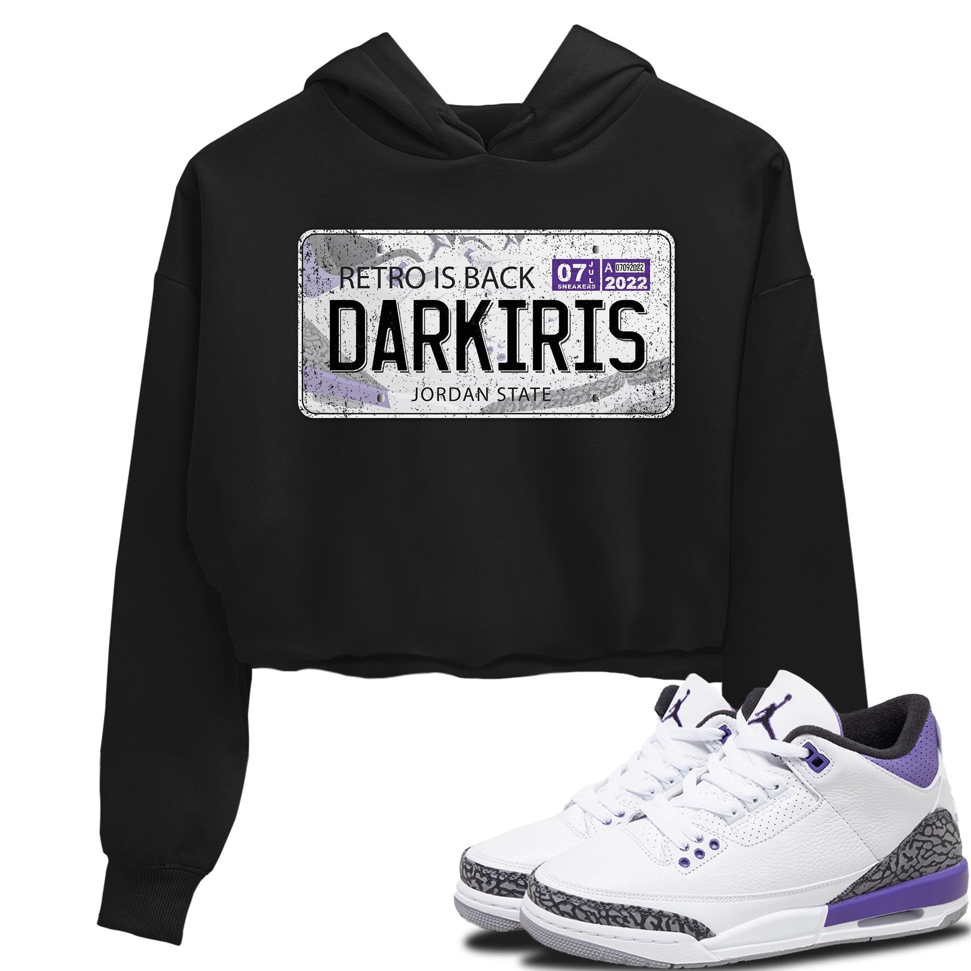 Jordan 3 Dark Iris Sneaker Match Tees Jordan Plate Sneaker Tees Jordan 3 Dark Iris Sneaker Release Tees Women's Shirts