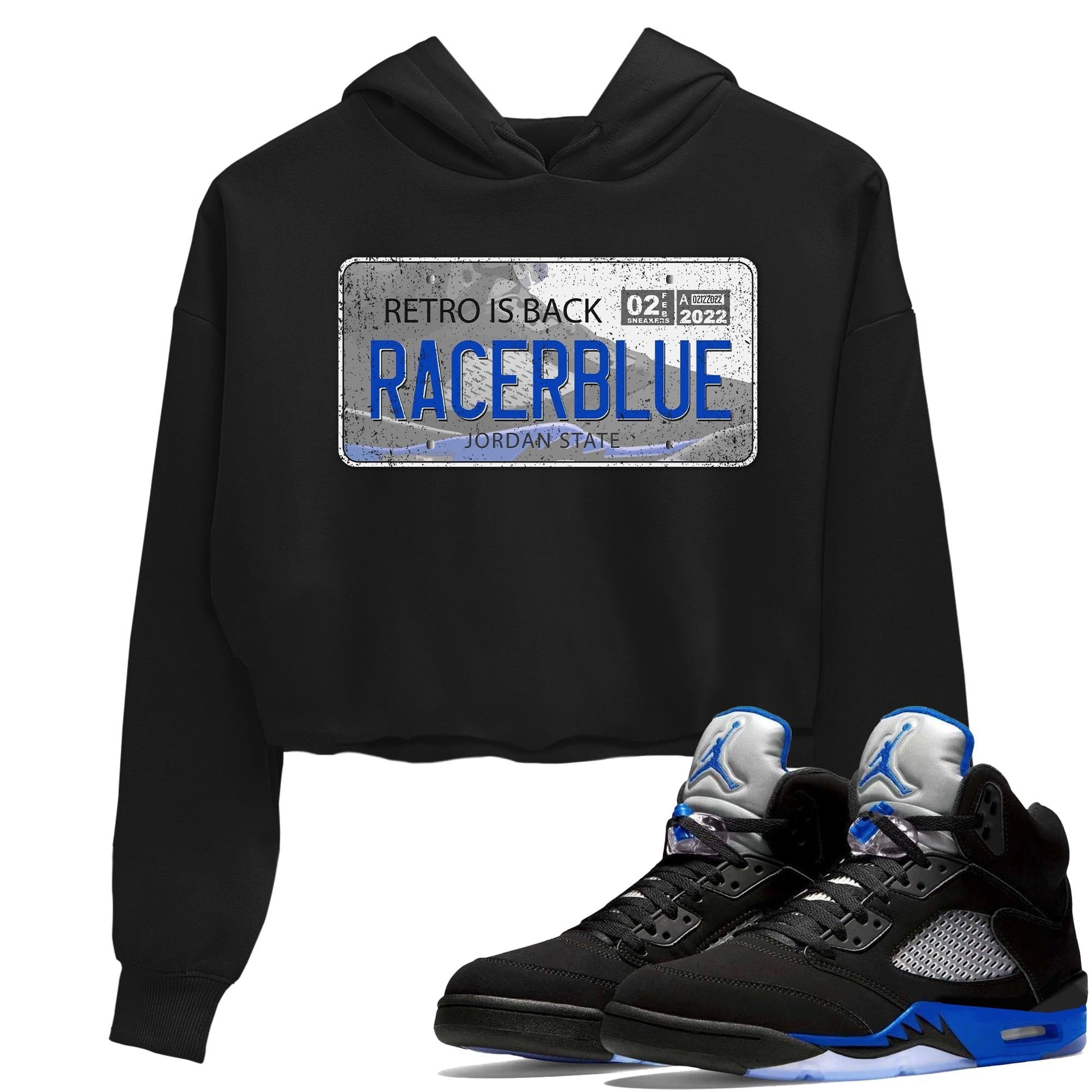Jordan 5 Racer Blue Sneaker Match Tees Jordan Plate Sneaker Tees Jordan 5 Racer Blue Sneaker Release Tees Women's Shirts