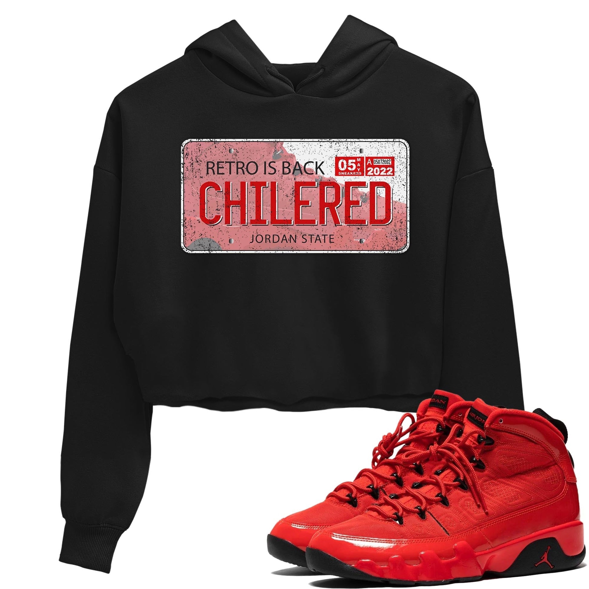 Jordan 9 Chile Red Sneaker Match Tees Jordan Plate Sneaker Tees Jordan 9 Chile Red Sneaker Release Tees Women's Shirts