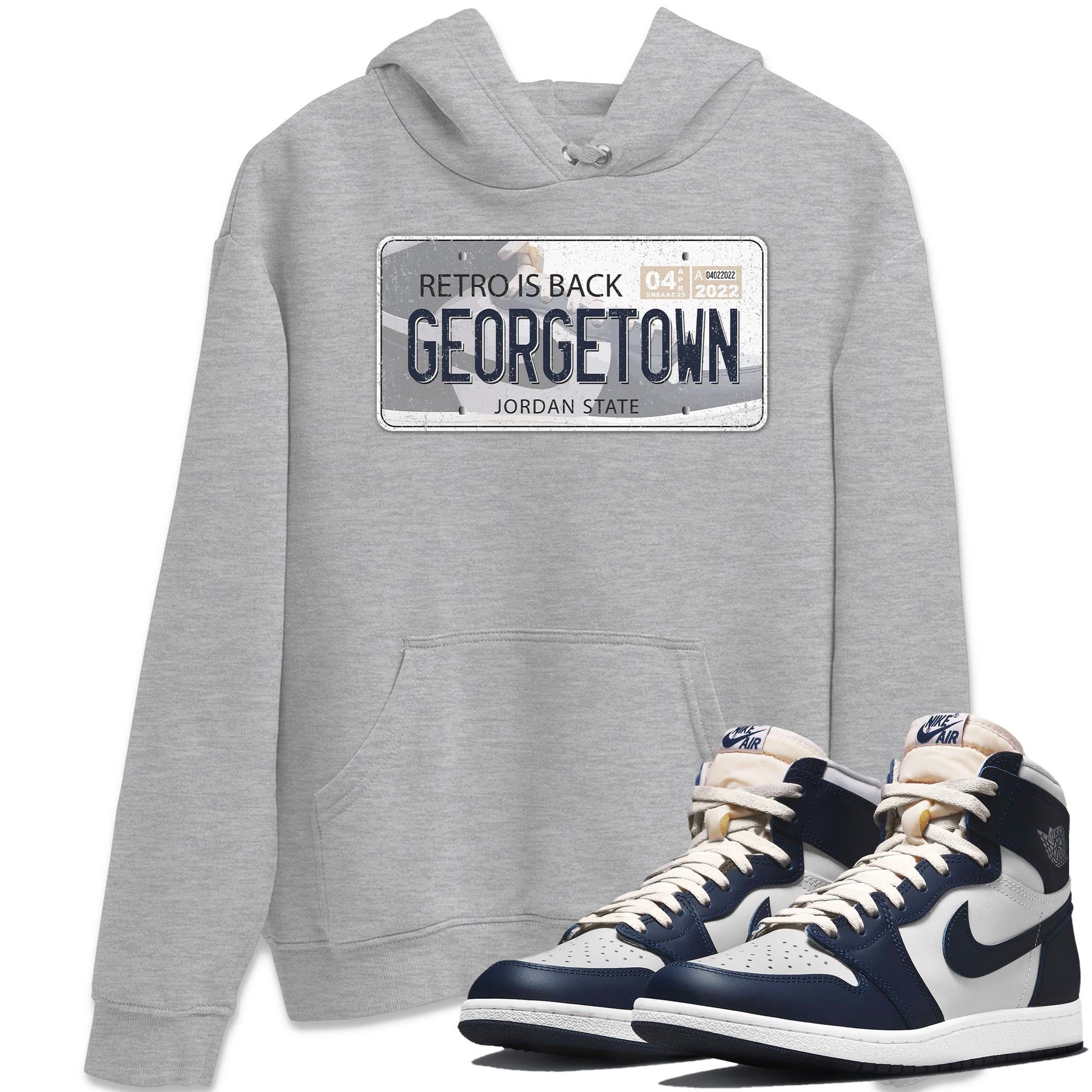 Jordan 1 '85 Georgetown Sneaker Match Tees Jordan plate Sneaker Tees Jordan 1 '85 Georgetown Sneaker Release Tees Unisex Shirts