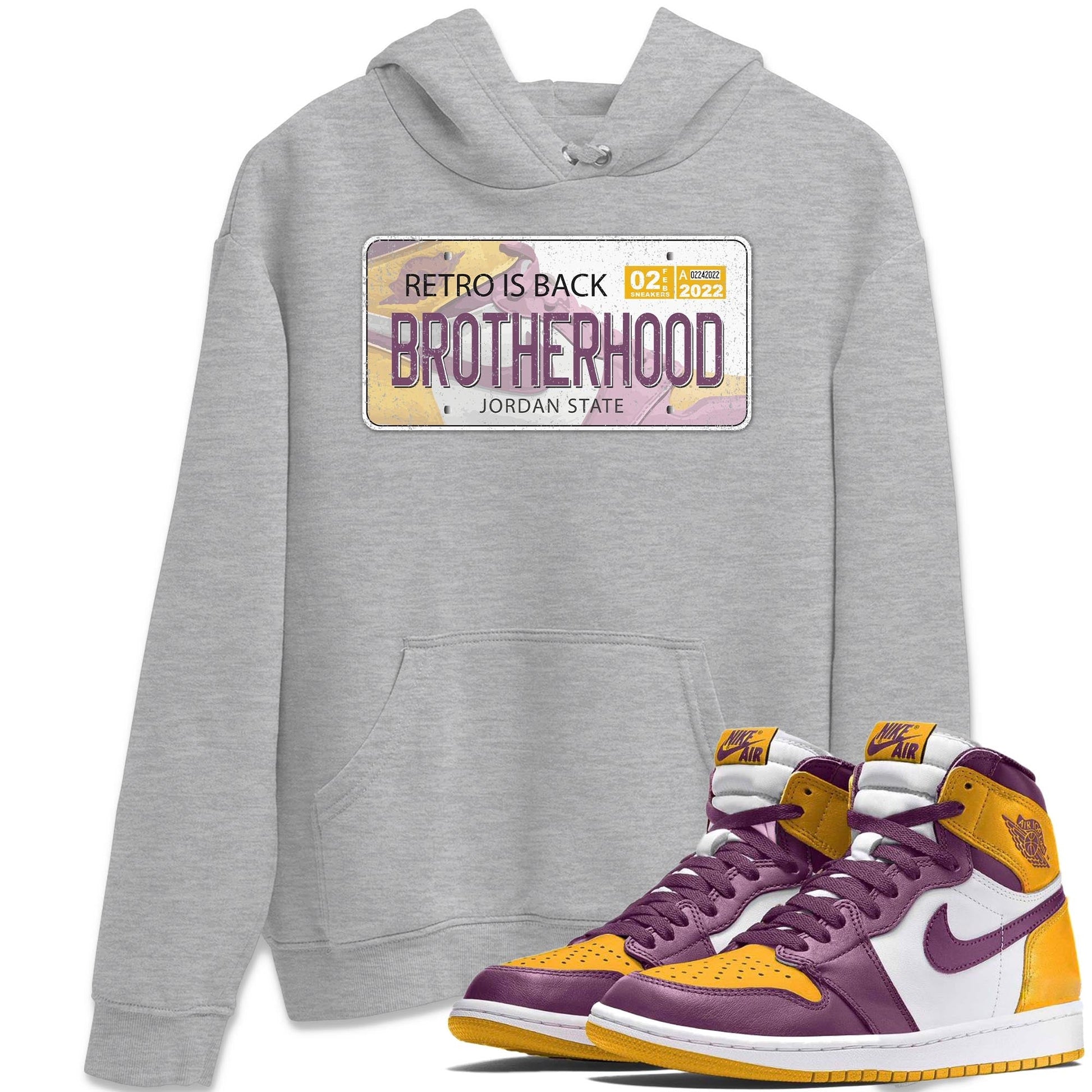 Jordan 1 Brotherhood Sneaker Match Tees Jordan Plate Sneaker Tees Jordan 1 Brotherhood Sneaker Release Tees Unisex Shirts