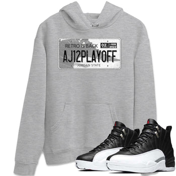 Jordan 12 Playoffs Sneaker Match Tees Jordan Plate Sneaker Tees Jordan 12 Playoffs Sneaker Release Tees Unisex Shirts
