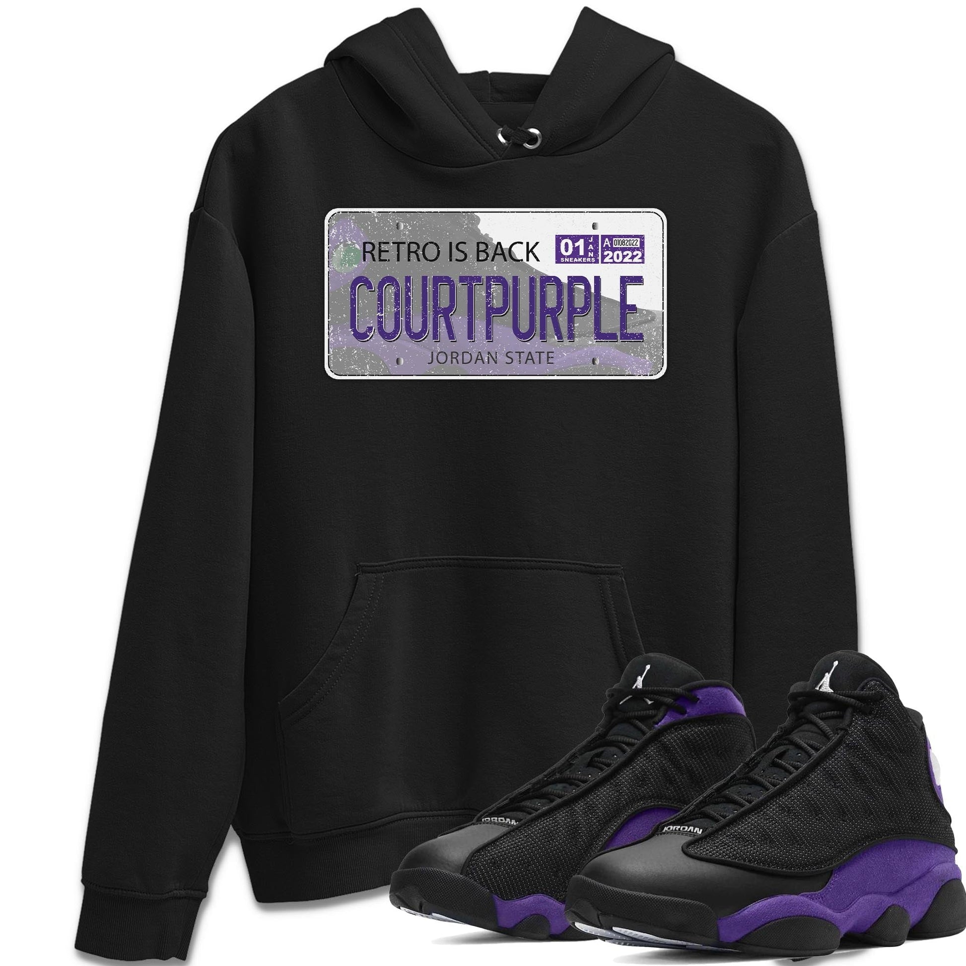 Jordan 13 Court Purple Sneaker Match Tees Jordan Plate Sneaker Tees Jordan 13 Court Purple Sneaker Release Tees Unisex Shirts
