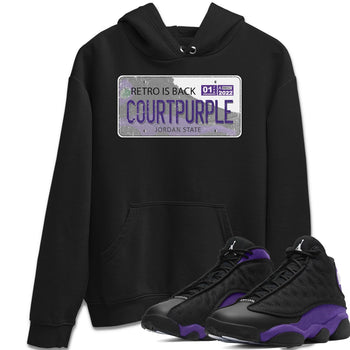 Jordan 13 Court Purple Sneaker Match Tees Jordan Plate Sneaker Tees Jordan 13 Court Purple Sneaker Release Tees Unisex Shirts
