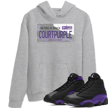 Jordan 13 Court Purple Sneaker Match Tees Jordan Plate Sneaker Tees Jordan 13 Court Purple Sneaker Release Tees Unisex Shirts
