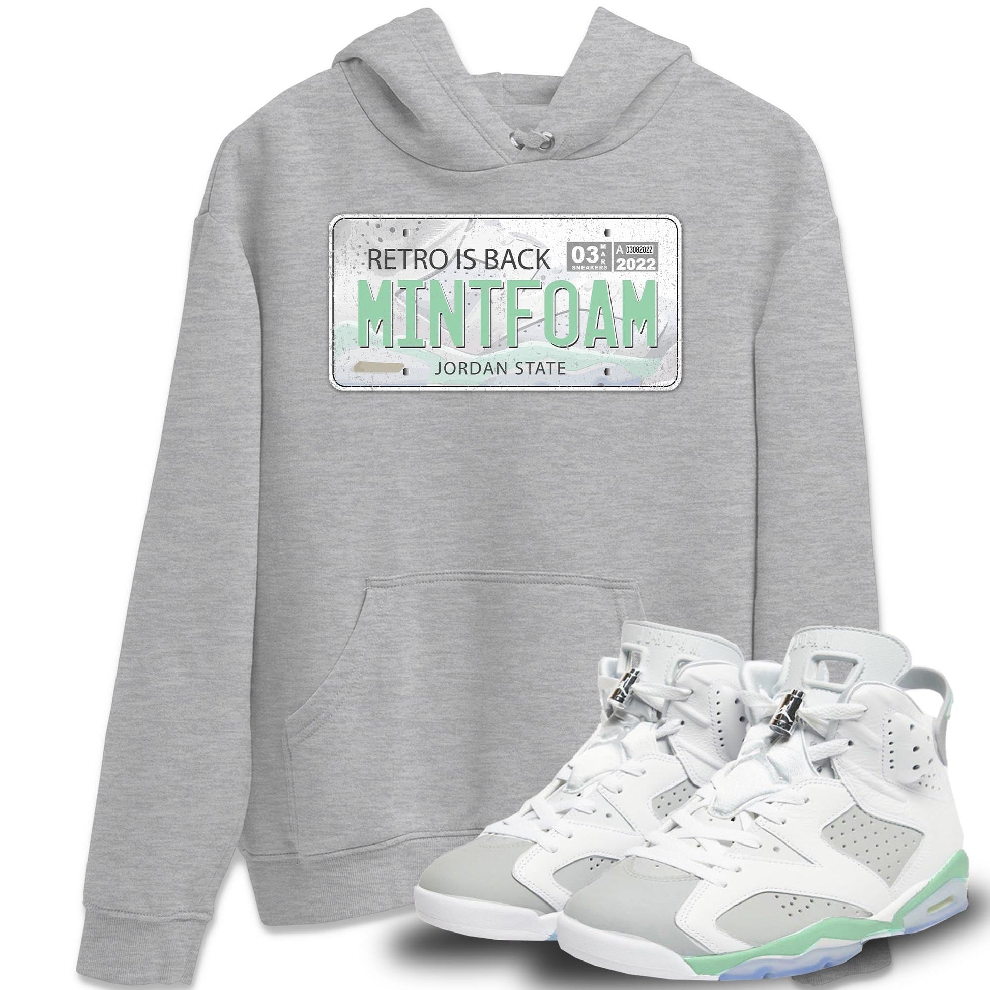 Jordan 6 Mint Foam Sneaker Match Tees Jordan Plate Sneaker Tees Jordan 6 Mint Foam Sneaker Release Tees Unisex Shirts