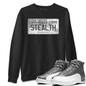 Jordan 12 Stealth Sneaker Match Tees Jordan Plate Sneaker Tees Jordan 12 Stealth Sneaker Release Tees Unisex Shirts