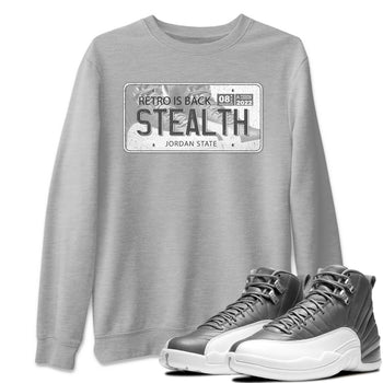 Jordan 12 Stealth Sneaker Match Tees Jordan Plate Sneaker Tees Jordan 12 Stealth Sneaker Release Tees Unisex Shirts