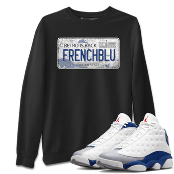 Jordan 13 French Blue Sneaker Match Tees Jordan Plate Sneaker Tees Jordan 13 French Blue Sneaker Release Tees Unisex Shirts