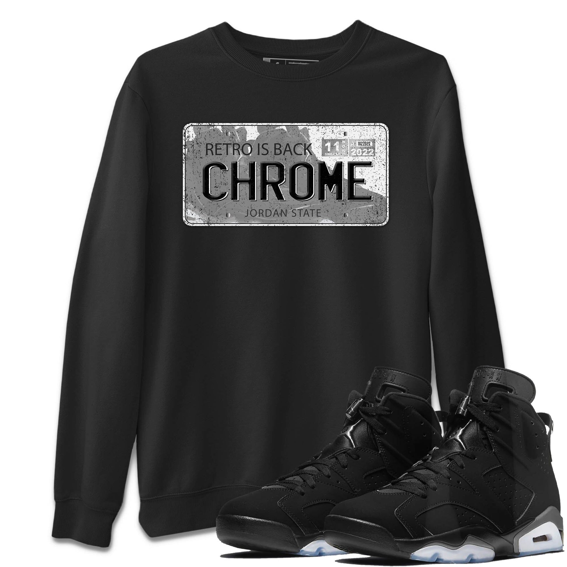 Jordan 6 Chrome Sneaker Match Tees Jordan Plate Sneaker Tees Jordan 6 Chrome Sneaker Release Tees Unisex Shirts