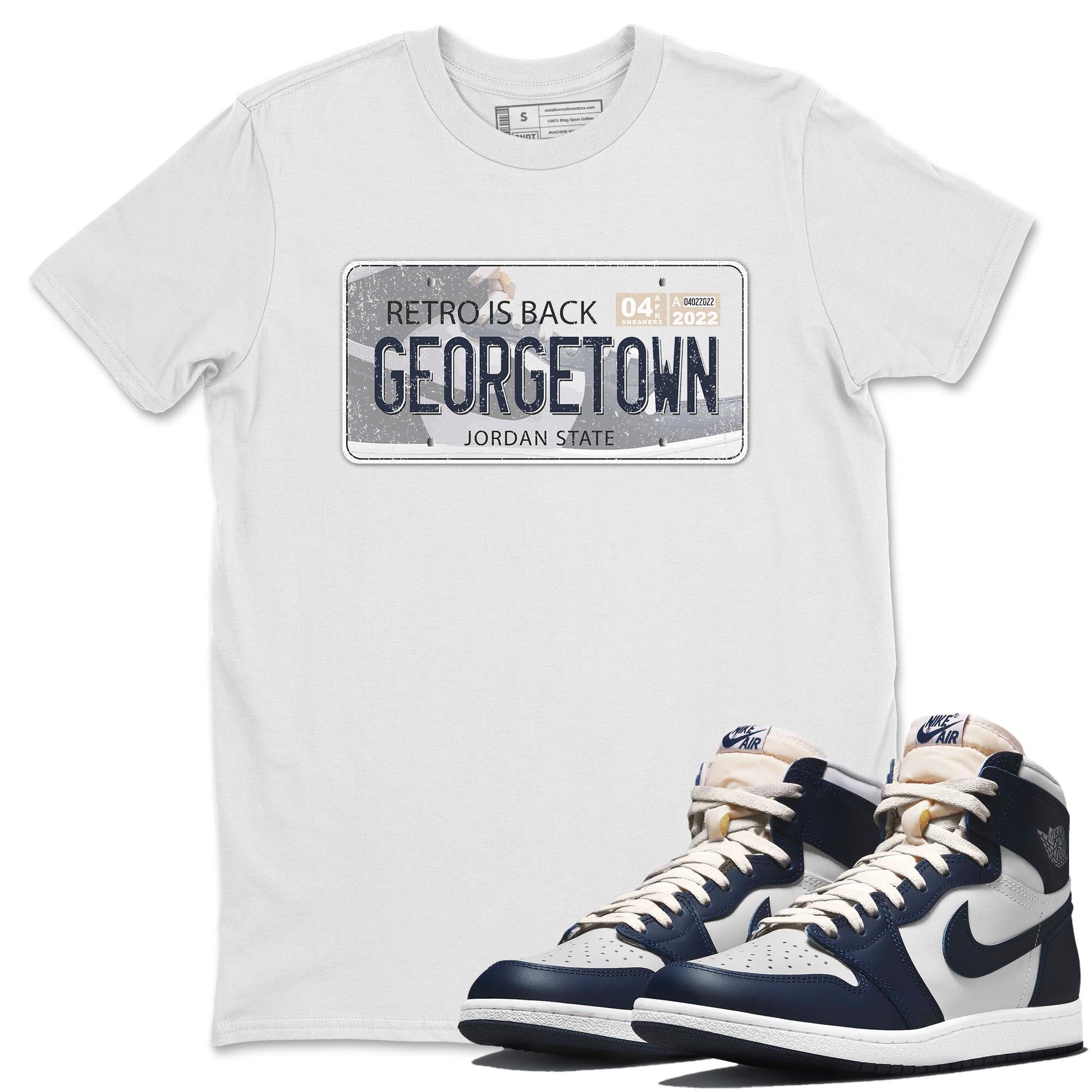 Jordan 1 '85 Georgetown Sneaker Match Tees Jordan plate Sneaker Tees Jordan 1 '85 Georgetown Sneaker Release Tees Unisex Shirts