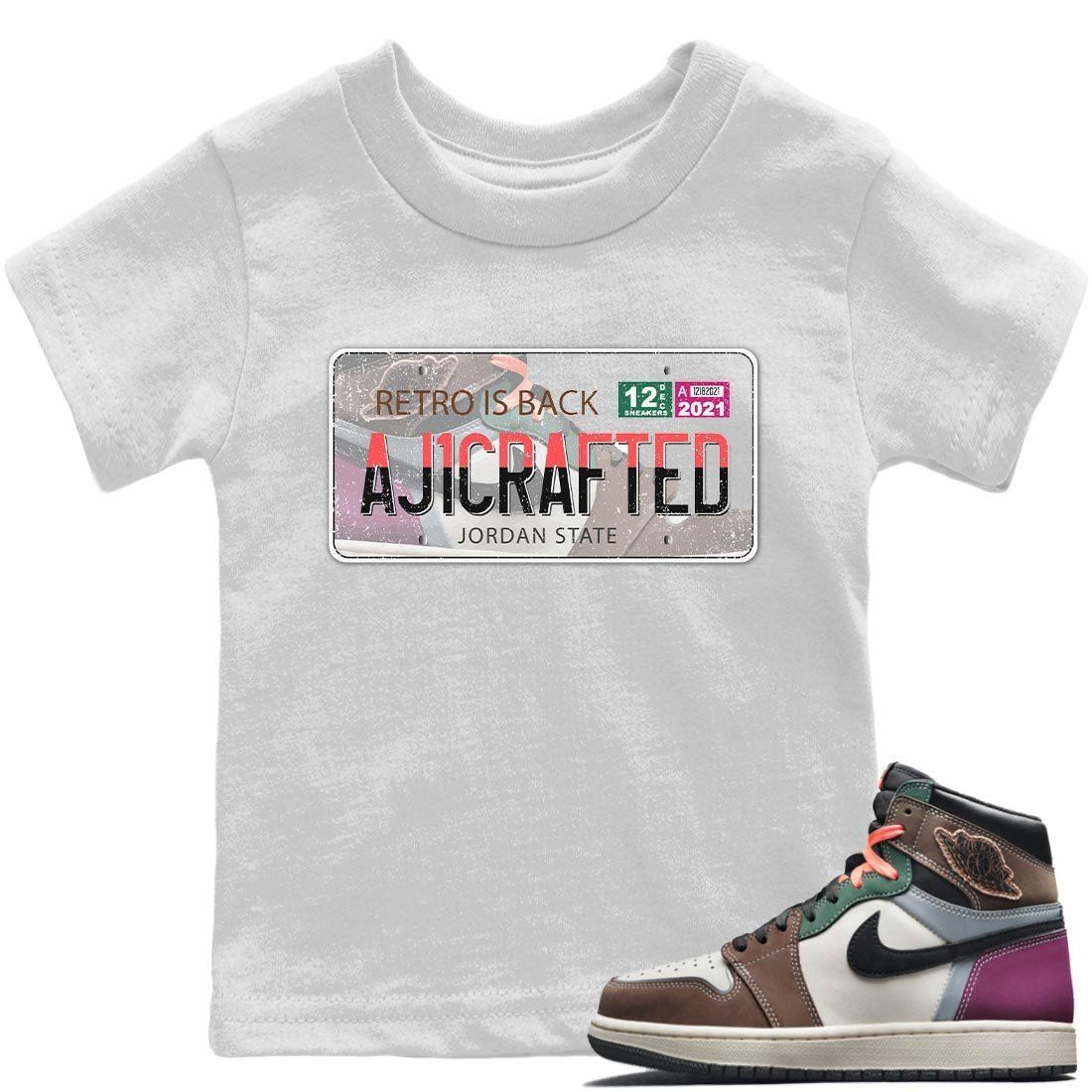 Jordan 1 Hand Crafted Sneaker Match Tees Jordan Plate Sneaker Tees Jordan 1 Hand Crafted Sneaker Release Tees Kids Shirts