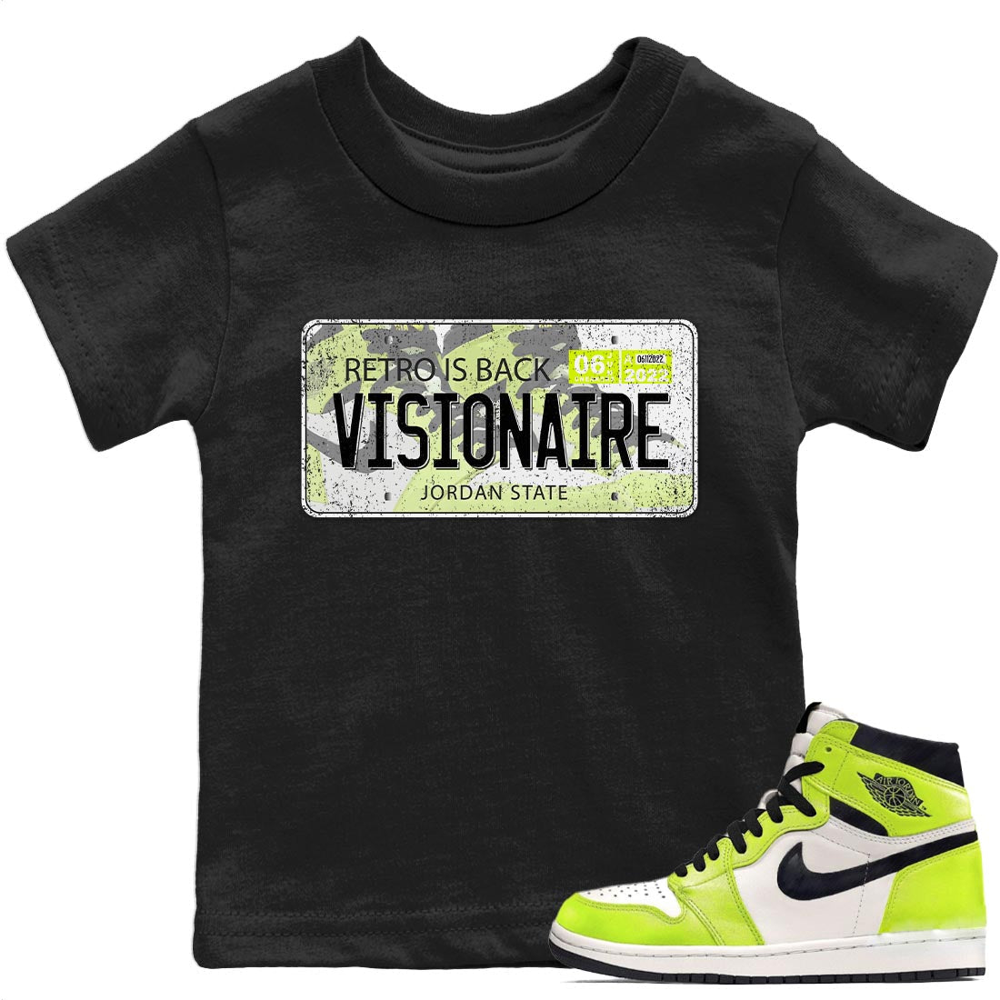 Jordan 1 Visionaire Sneaker Match Tees Jordan Plate Sneaker Tees Jordan 1 Visionaire Sneaker Release Tees Kids Shirts