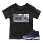Jordan 11 Midnight Navy Sneaker Match Tees Jordan Plate Sneaker Tees Jordan 11 Midnight Navy Sneaker Release Tees Kids Shirts