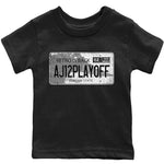 Jordan 12 Playoffs Sneaker Match Tees Jordan Plate Sneaker Tees Jordan 12 Playoffs Sneaker Release Tees Kids Shirts