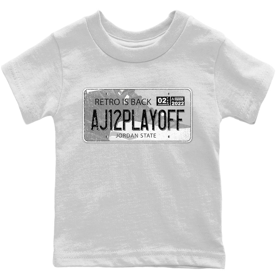 Jordan 12 Playoffs Sneaker Match Tees Jordan Plate Sneaker Tees Jordan 12 Playoffs Sneaker Release Tees Kids Shirts