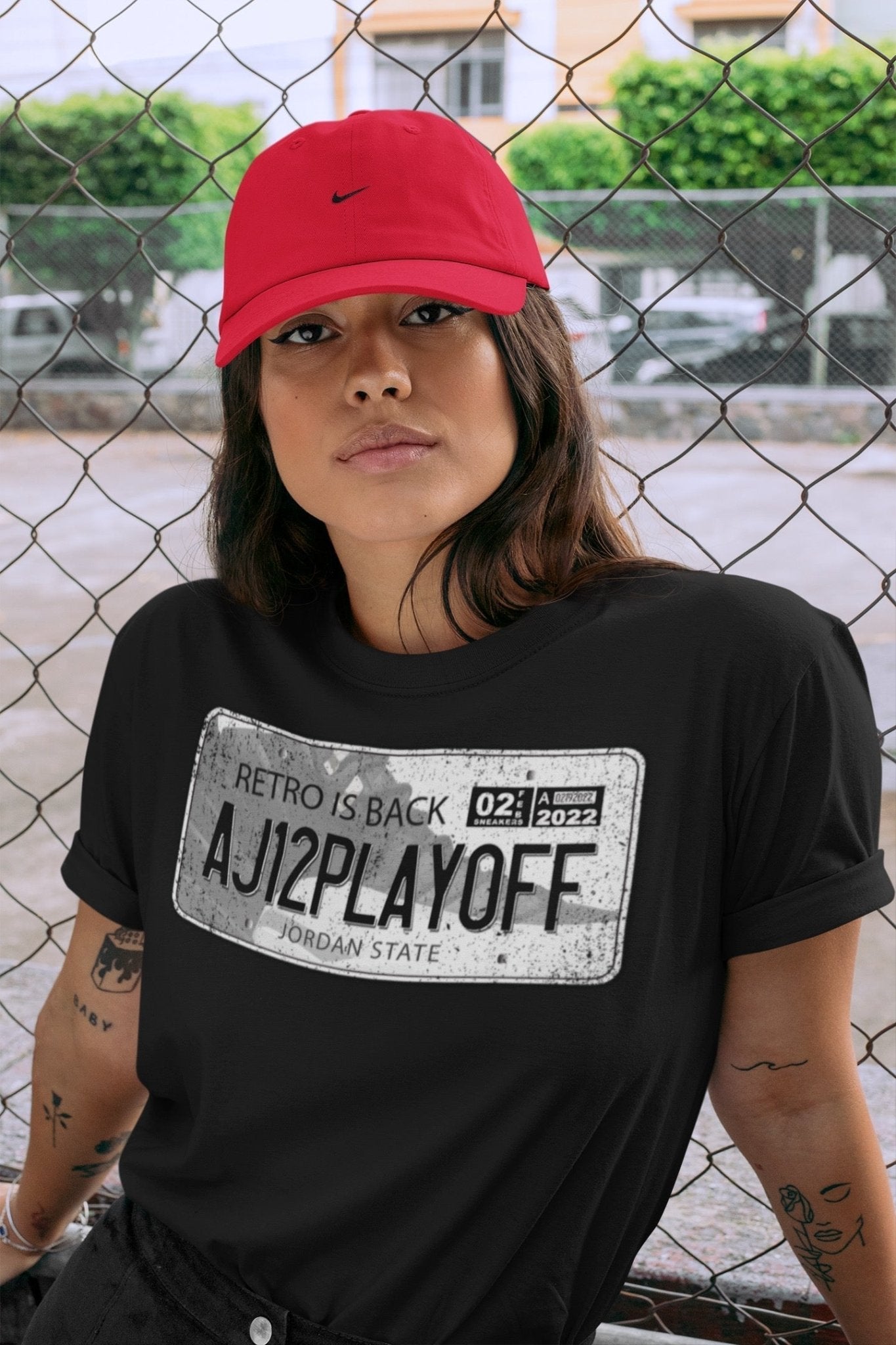 Jordan 12 Playoffs Sneaker Match Tees Jordan Plate Sneaker Tees Jordan 12 Playoffs Sneaker Release Tees Unisex Shirts