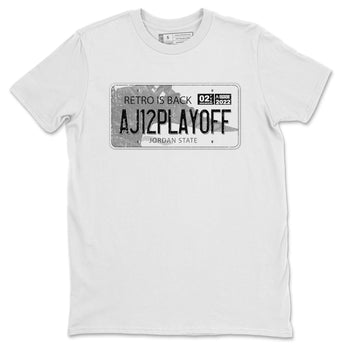 Jordan 12 Playoffs Sneaker Match Tees Jordan Plate Sneaker Tees Jordan 12 Playoffs Sneaker Release Tees Unisex Shirts