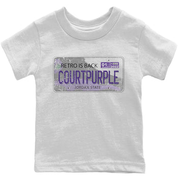 Jordan 13 Court Purple Sneaker Match Tees Jordan Plate Sneaker Tees Jordan 13 Court Purple Sneaker Release Tees Kids Shirts