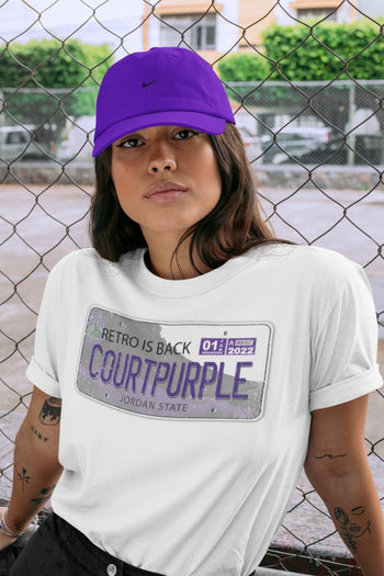 Jordan 13 Court Purple Sneaker Match Tees Jordan Plate Sneaker Tees Jordan 13 Court Purple Sneaker Release Tees Unisex Shirts