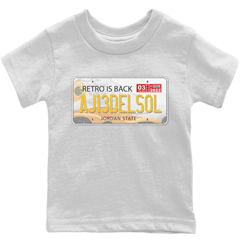 Jordan 13 Del Sol Sneaker Match Tees Jordan Plate Sneaker Tees Jordan 13 Del Sol Sneaker Release Tees Kids Shirts