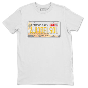 Jordan 13 Del Sol Sneaker Match Tees Jordan Plate Sneaker Tees Jordan 13 Del Sol Sneaker Release Tees Unisex Shirts