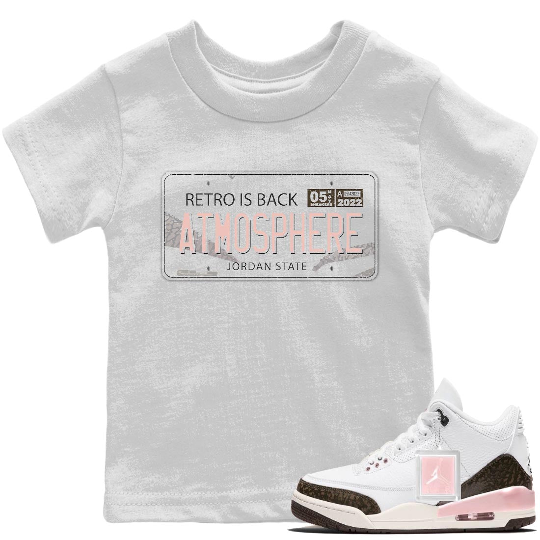Jordan 3 Atmosphere Sneaker Match Tees Jordan Plate Sneaker Tees Jordan 3 Atmosphere Sneaker Release Tees Kids Shirts