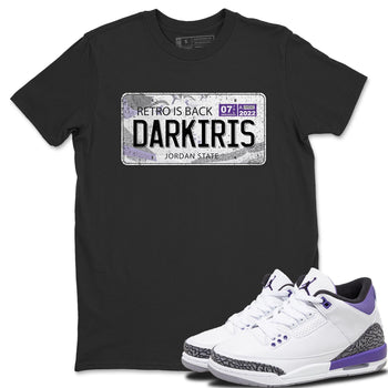 Jordan 3 Dark Iris Sneaker Match Tees Jordan Plate Sneaker Tees Jordan 3 Dark Iris Sneaker Release Tees Unisex Shirts
