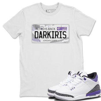 Jordan 3 Dark Iris Sneaker Match Tees Jordan Plate Sneaker Tees Jordan 3 Dark Iris Sneaker Release Tees Unisex Shirts