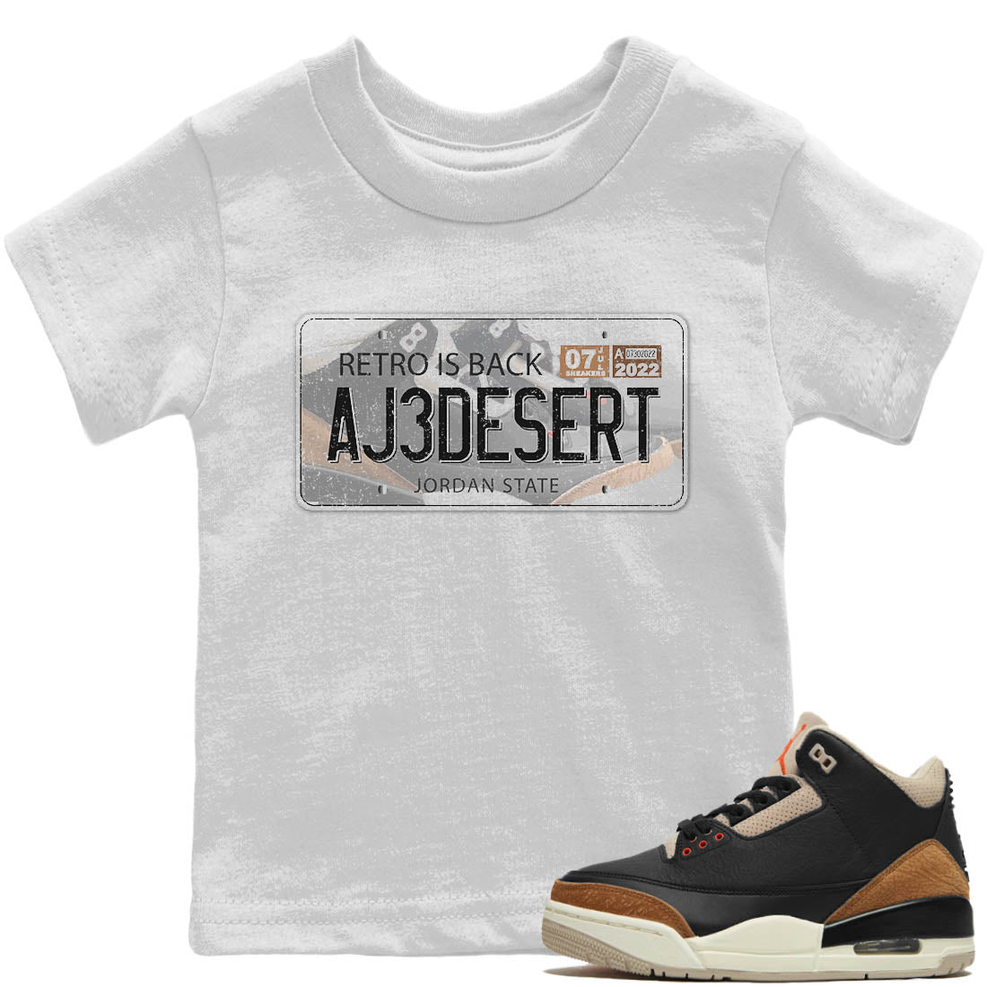 Jordan 3 Desert Elephant Sneaker Match Tees Jordan Plate Sneaker Tees Jordan 3 Desert Elephant Sneaker Release Tees Kids Shirts