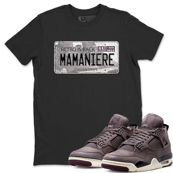 Jordan 4 A Ma Maniere Sneaker Match Tees Jordan Plate Sneaker Tees Jordan 4 A Ma Maniere Sneaker Release Tees Unisex Shirts