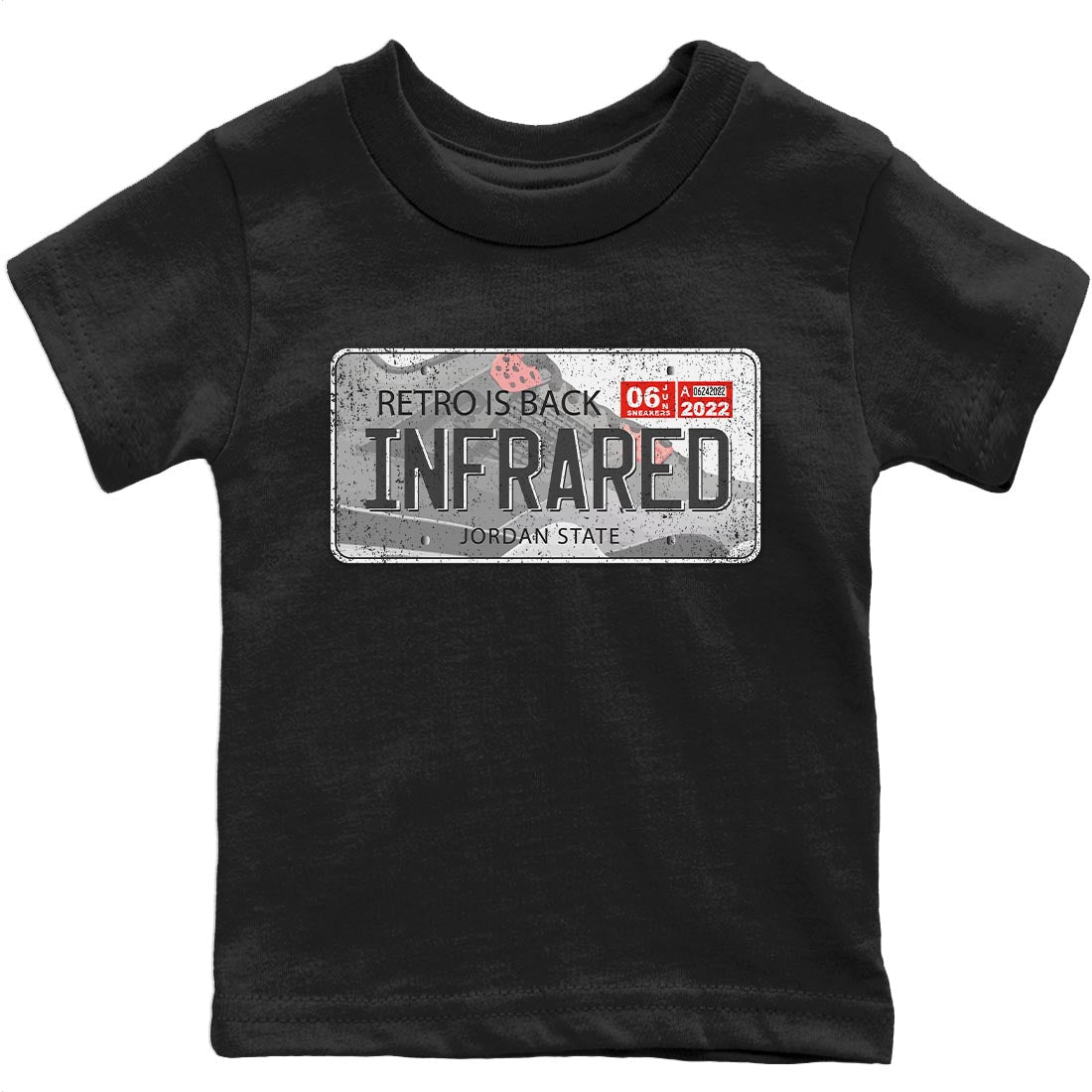 Jordan 4 Infrared Sneaker Match Tees Jordan Plate Sneaker Tees Jordan 4 Infrared Sneaker Release Tees Kids Shirts
