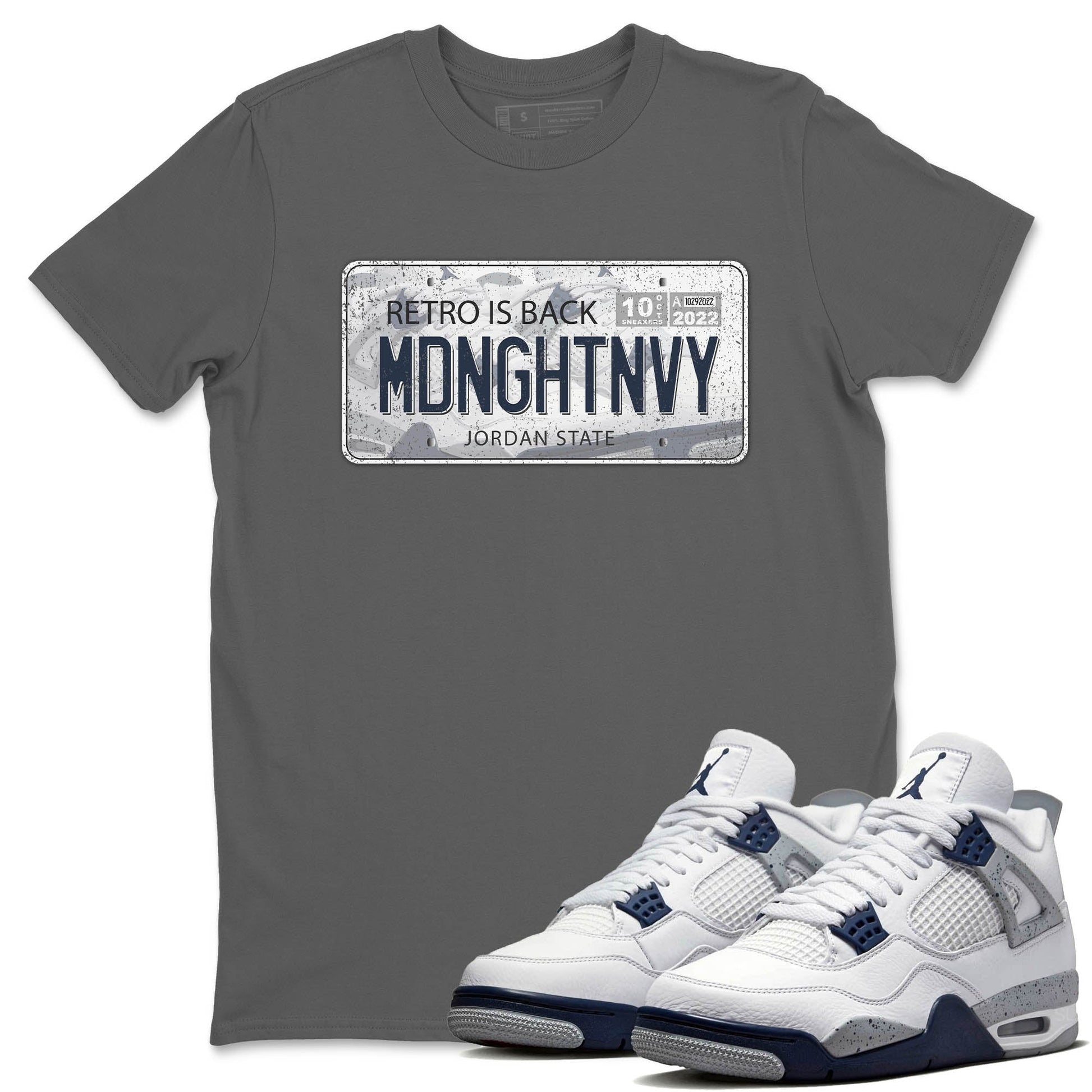Jordan 4 Midnight Navy Sneaker Match Tees Jordan Plate Sneaker Tees Jordan 4 Midnight Navy Sneaker Release Tees Unisex Shirts