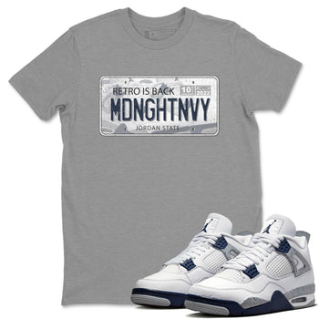 Jordan 4 Midnight Navy Sneaker Match Tees Jordan Plate Sneaker Tees Jordan 4 Midnight Navy Sneaker Release Tees Unisex Shirts