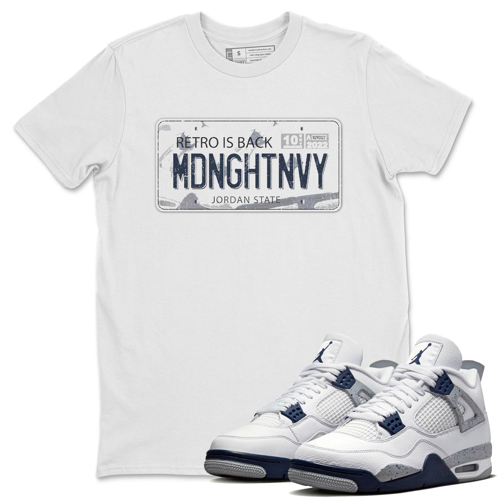 Jordan 4 Midnight Navy Sneaker Match Tees Jordan Plate Sneaker Tees Jordan 4 Midnight Navy Sneaker Release Tees Unisex Shirts