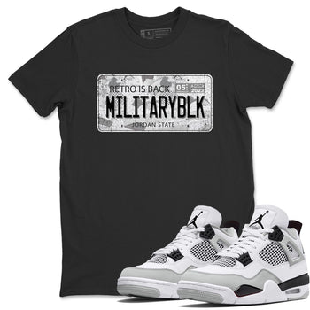 Jordan 4 Military Black Sneaker Match Tees Jordan Plate Sneaker Tees Jordan 4 Military Black Sneaker Release Tees Unisex Shirts