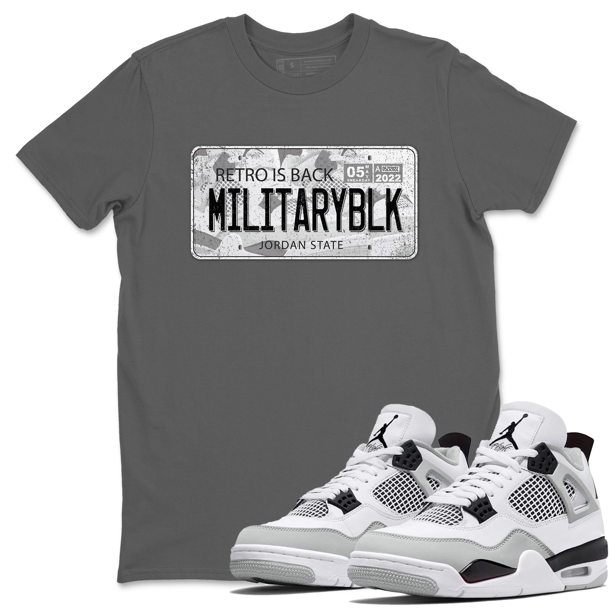 Jordan 4 Military Black Sneaker Match Tees Jordan Plate Sneaker Tees Jordan 4 Military Black Sneaker Release Tees Unisex Shirts