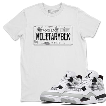 Jordan 4 Military Black Sneaker Match Tees Jordan Plate Sneaker Tees Jordan 4 Military Black Sneaker Release Tees Unisex Shirts