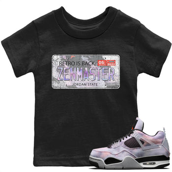 Jordan 4 Zen Master Sneaker Match Tees Jordan Plate Sneaker Tees Jordan 4 Zen Master Sneaker Release Tees Kids Shirts