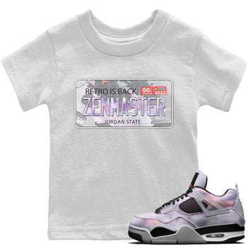 Jordan 4 Zen Master Sneaker Match Tees Jordan Plate Sneaker Tees Jordan 4 Zen Master Sneaker Release Tees Kids Shirts