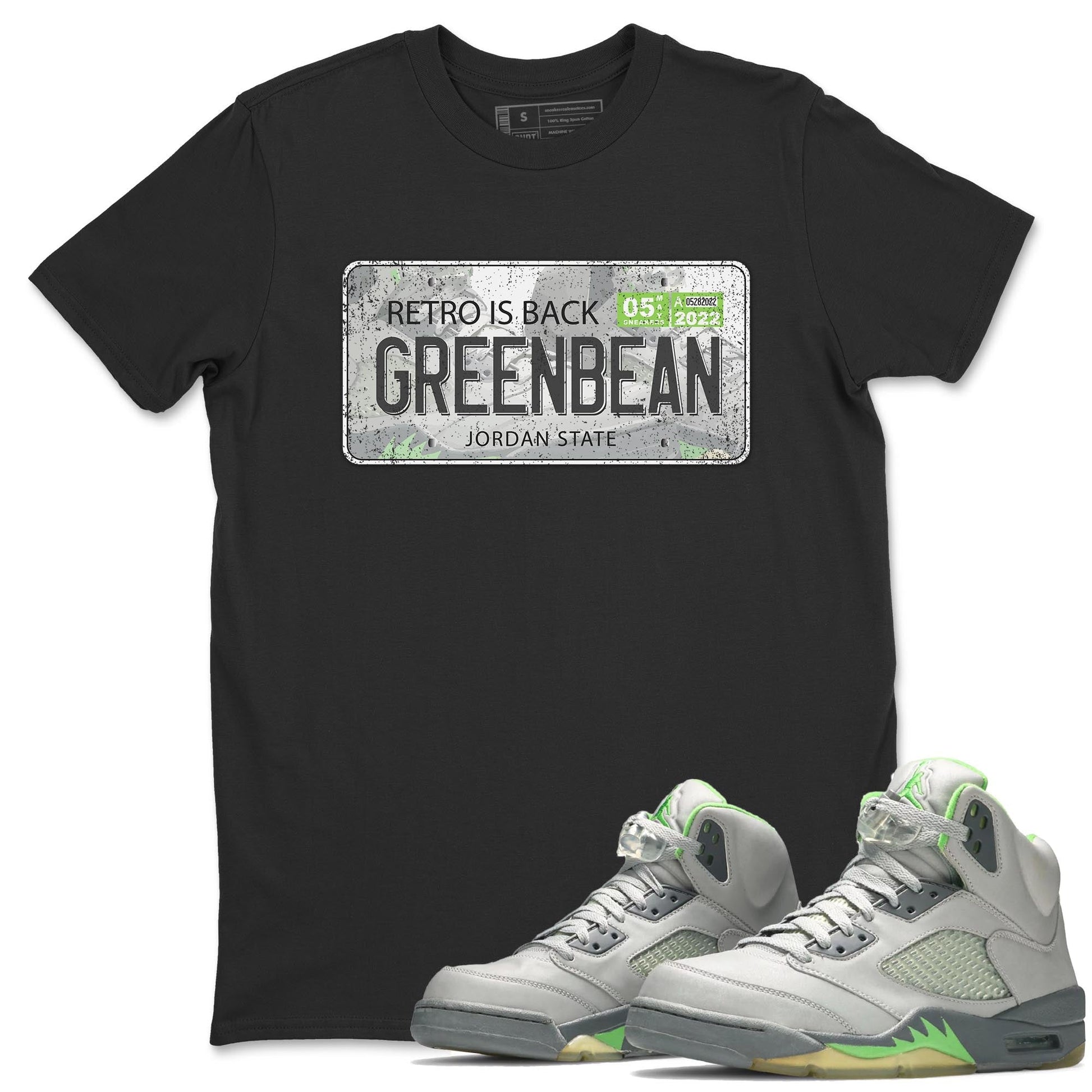 Jordan 5 Green Bean Sneaker Match Tees Jordan Plate Sneaker Tees Jordan 5 Green Bean Sneaker Release Tees Unisex Shirts