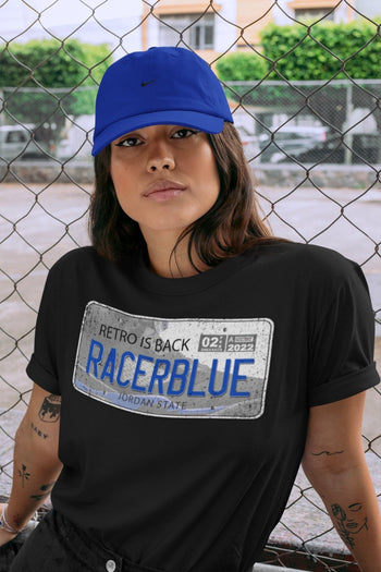 Jordan 5 Racer Blue Sneaker Match Tees Jordan Plate Sneaker Tees Jordan 5 Racer Blue Sneaker Release Tees Unisex Shirts