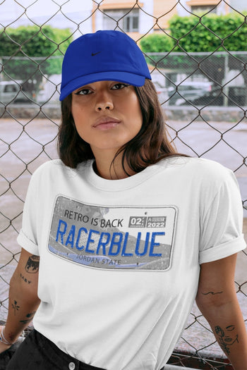 Jordan 5 Racer Blue Sneaker Match Tees Jordan Plate Sneaker Tees Jordan 5 Racer Blue Sneaker Release Tees Unisex Shirts