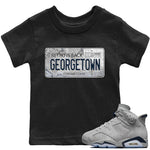 Jordan 6 Georgetown Sneaker Match Tees Jordan Plate Sneaker Tees Jordan 6 Georgetown Sneaker Release Tees Kids Shirts