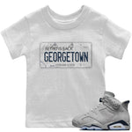 Jordan 6 Georgetown Sneaker Match Tees Jordan Plate Sneaker Tees Jordan 6 Georgetown Sneaker Release Tees Kids Shirts