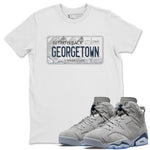 Jordan 6 Georgetown Sneaker Match Tees Jordan Plate Sneaker Tees Jordan 6 Georgetown Sneaker Release Tees Unisex Shirts