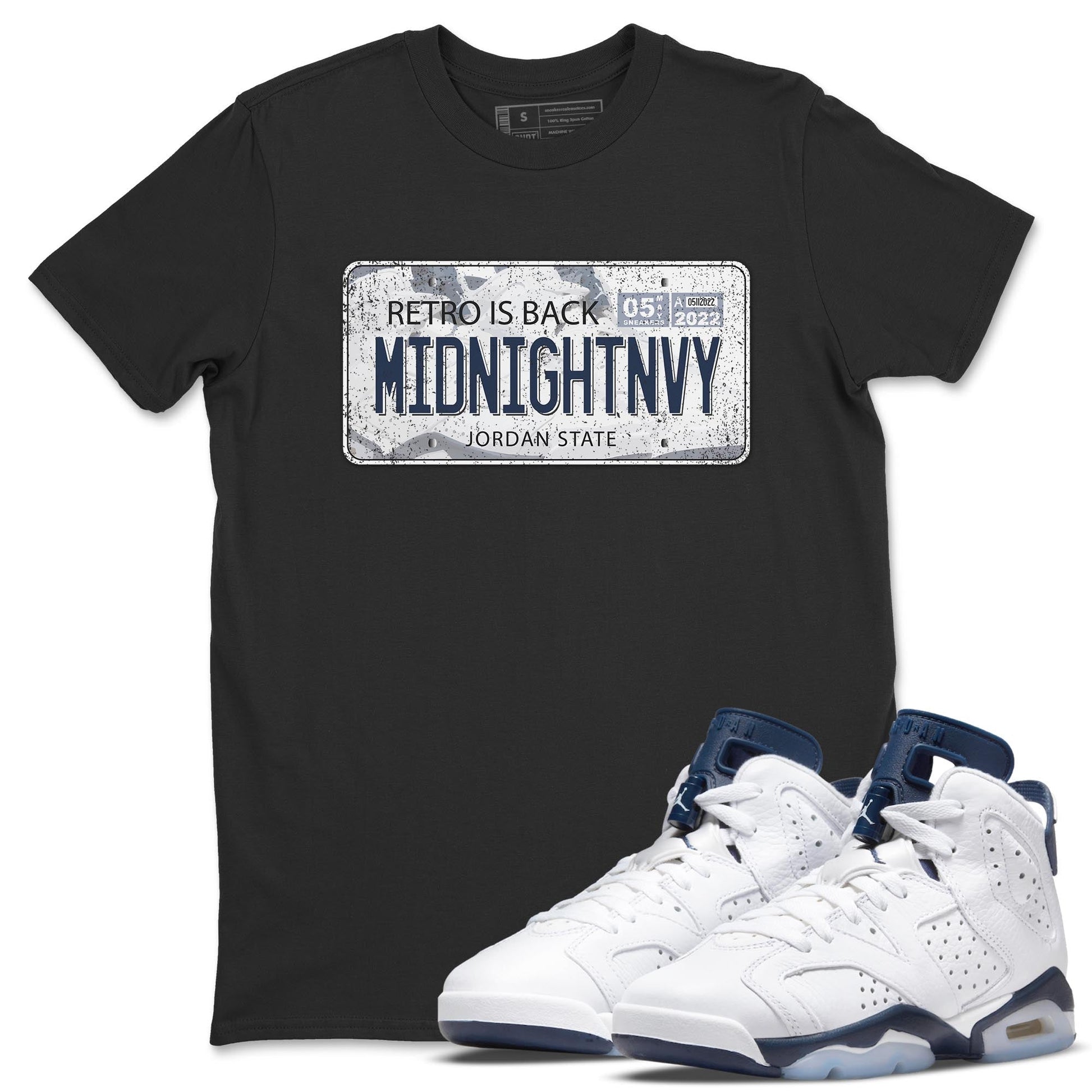 Jordan 6 Midnight Navy Sneaker Match Tees Jordan Plate Sneaker Tees Jordan 6 Midnight Navy Sneaker Release Tees Unisex Shirts