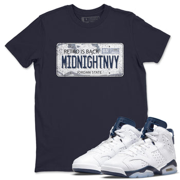 Jordan 6 Midnight Navy Sneaker Match Tees Jordan Plate Sneaker Tees Jordan 6 Midnight Navy Sneaker Release Tees Unisex Shirts